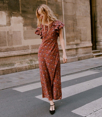DÔEN Women Beatriz Dress - Rouge Riviera Medallion