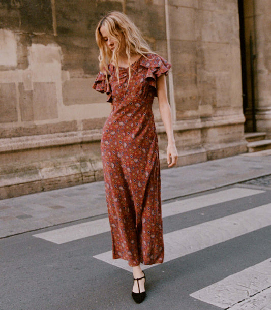 DÔEN Women Beatriz Dress - Rouge Riviera Medallion