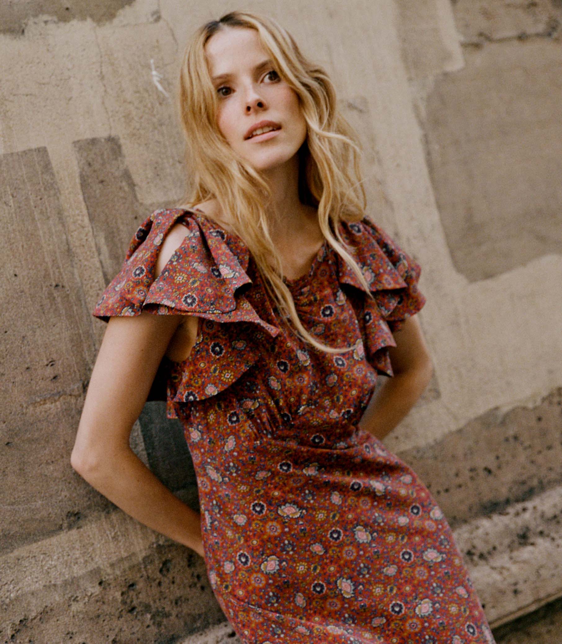 DÔEN Women Beatriz Dress - Rouge Riviera Medallion
