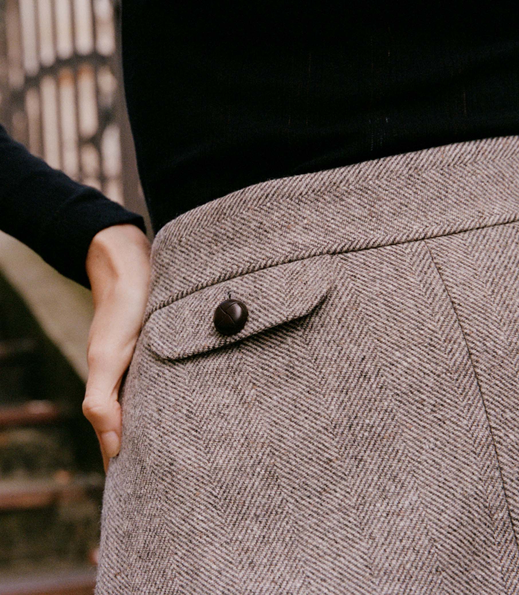 DÔEN Women Eugenia Skirt - Castle Grey