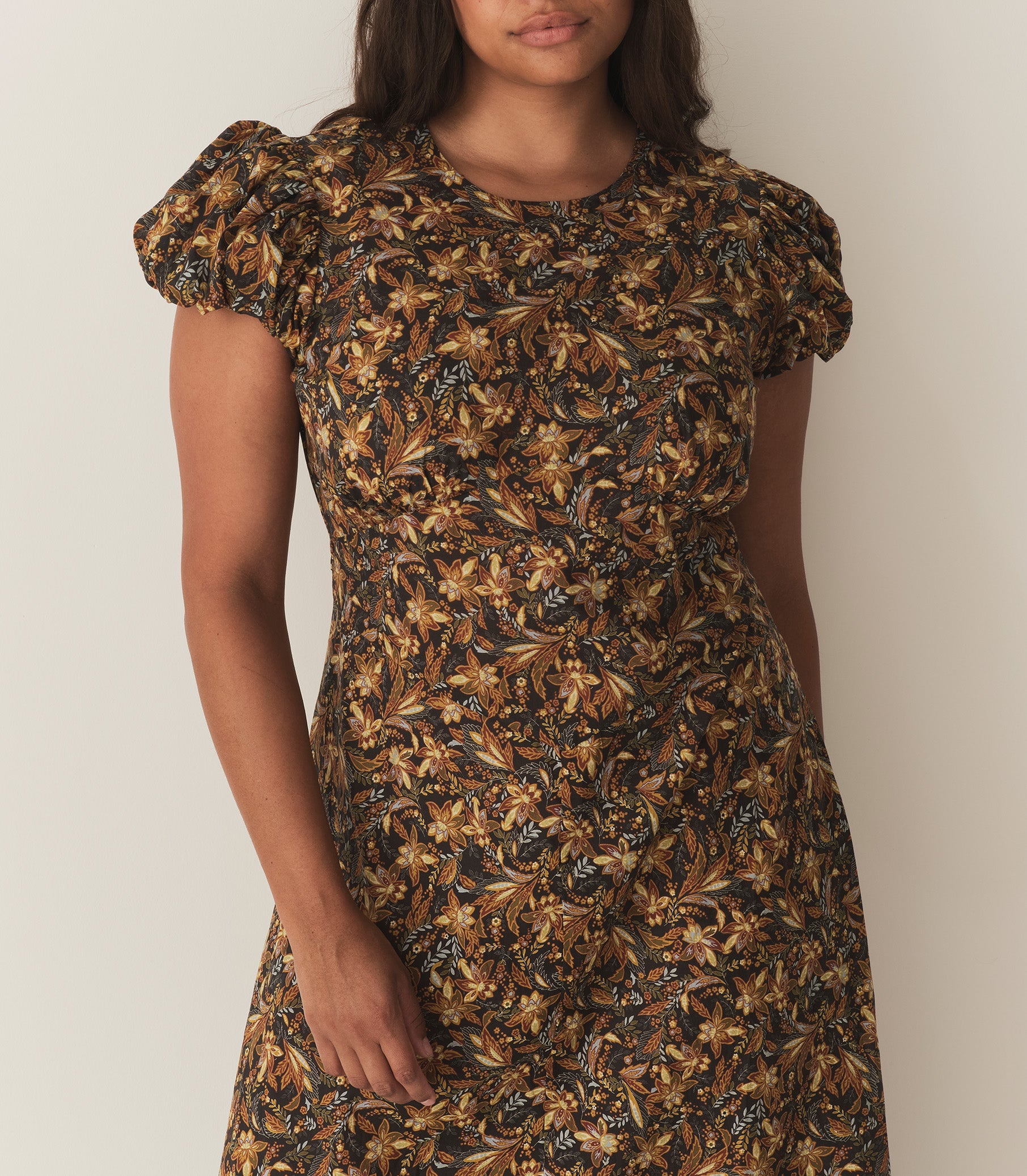 DÔEN Women Rhodia Dress - Noir Narcissus Floral
