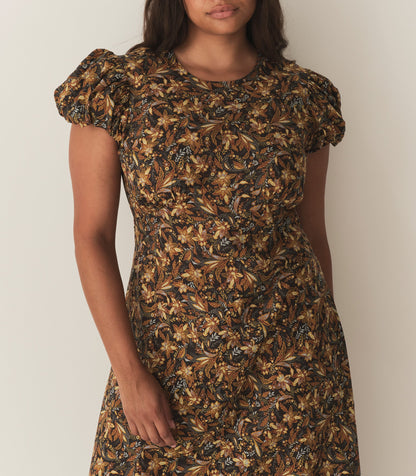 DÔEN Women Rhodia Dress - Noir Narcissus Floral