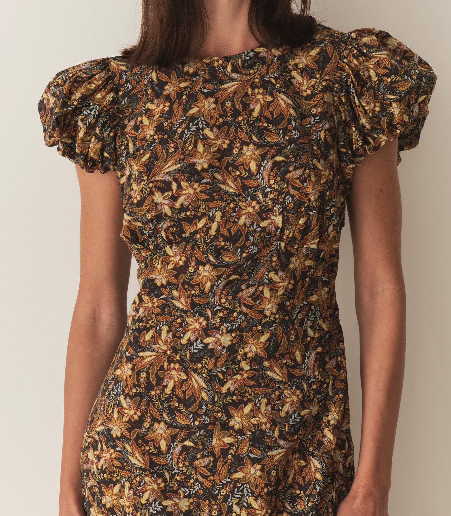 DÔEN Women Rhodia Dress - Noir Narcissus Floral