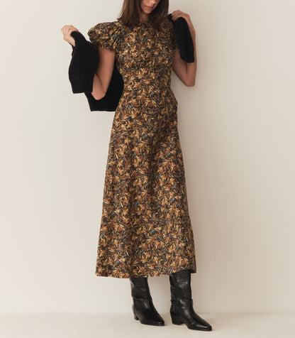 DÔEN Women Rhodia Dress - Noir Narcissus Floral