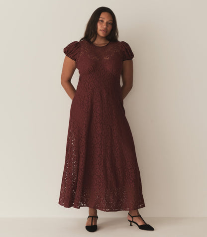 DÔEN Women Katarina Dress - Black Cherry