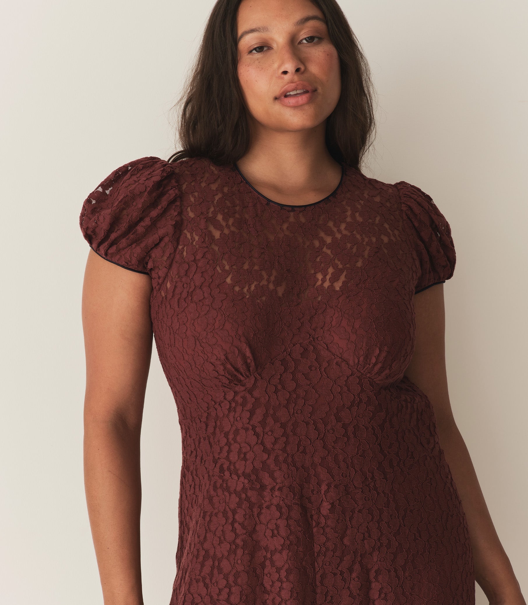 DÔEN Women Katarina Dress - Black Cherry