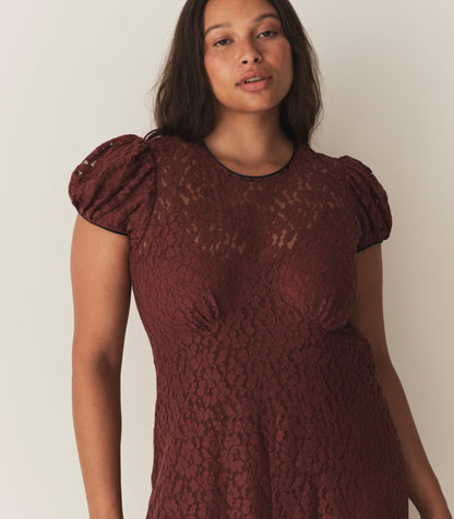 DÔEN Women Katarina Dress - Black Cherry