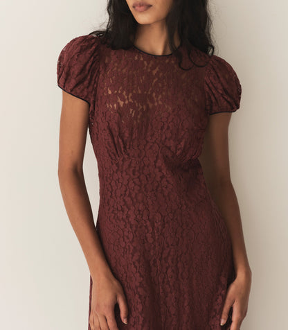DÔEN Women Katarina Dress - Black Cherry