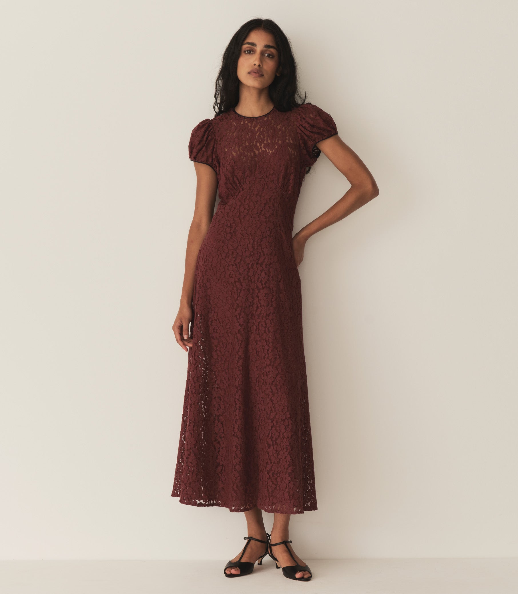 DÔEN Women Katarina Dress - Black Cherry