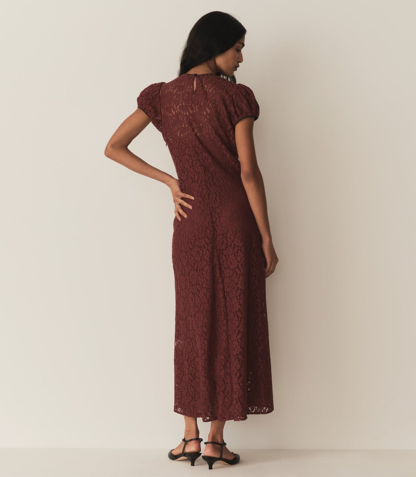 DÔEN Women Katarina Dress - Black Cherry
