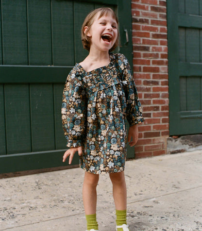 DÔEN Kids Little Acton Dress - Bleu Arbor Floral