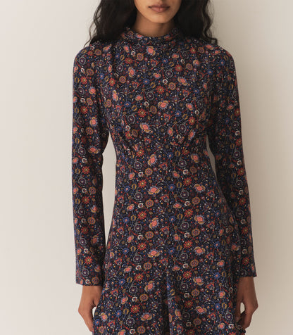 DÔEN Women Selena Dress - Midnight Riviera Medallion