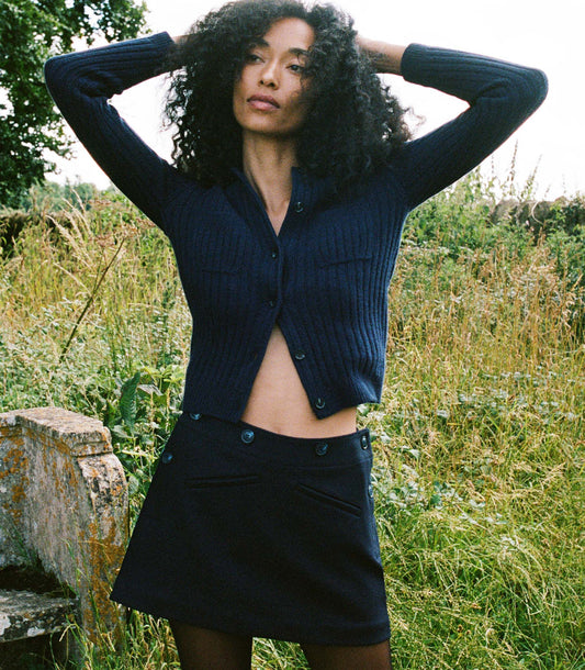 DÔEN Women Raina Skirt - Deep Navy