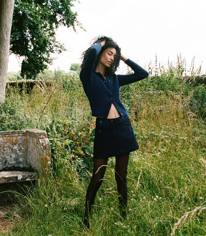 DÔEN Women Raina Skirt - Deep Navy