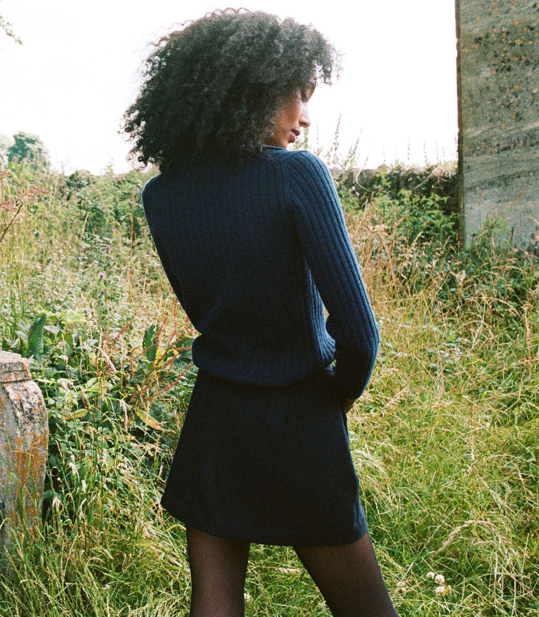 DÔEN Women Raina Skirt - Deep Navy