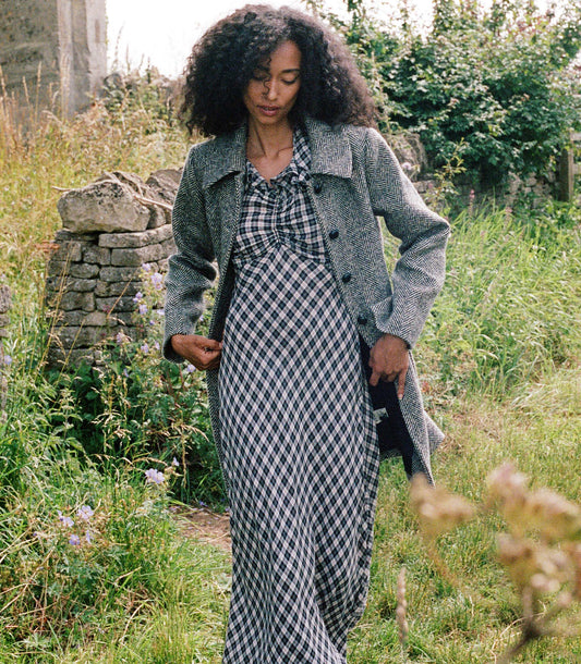 DÔEN Women Bonnaire Coat - Herringbone