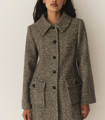 DÔEN Women Bonnaire Coat - Herringbone