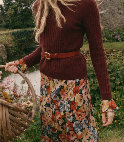 DÔEN Women Wyatt Belt - Malaga Box Calf