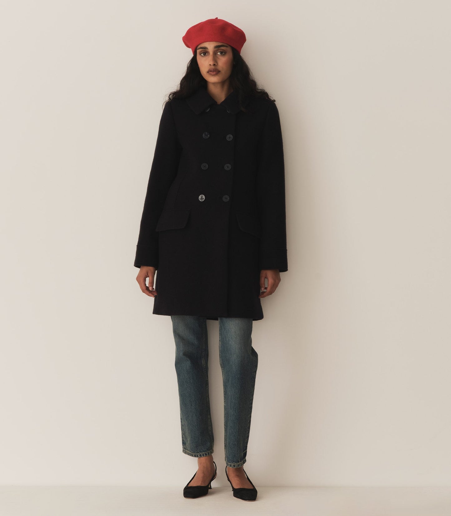 DÔEN Women Wayfarer Coat - Deep Navy