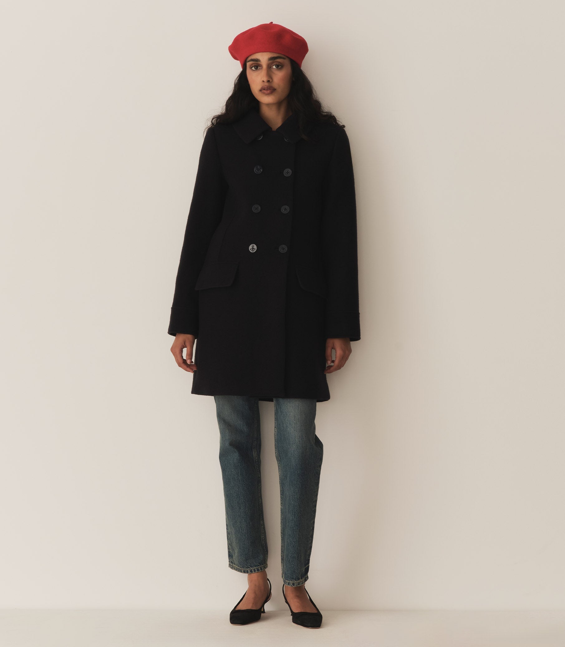 DÔEN Women Wayfarer Coat - Deep Navy