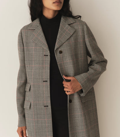 DÔEN Women Bellingham Coat - Wickham Houndstooth Plaid