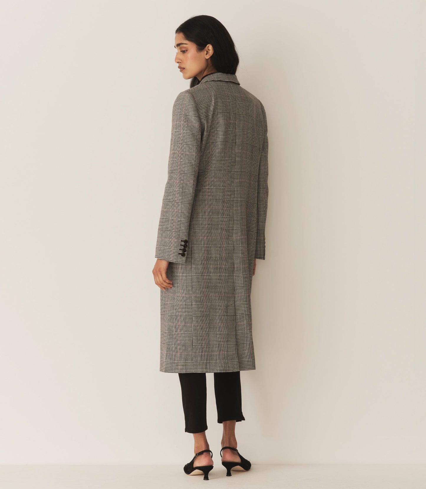 DÔEN Women Bellingham Coat - Wickham Houndstooth Plaid
