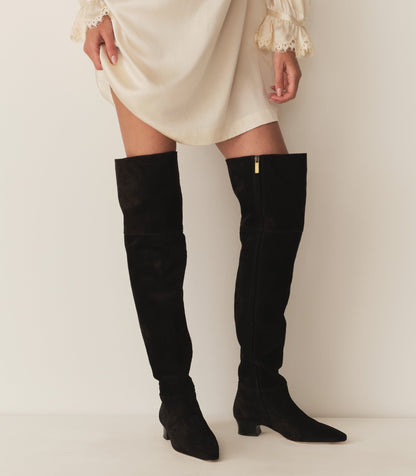 DÔEN Women Cambria Boot - Black Suede