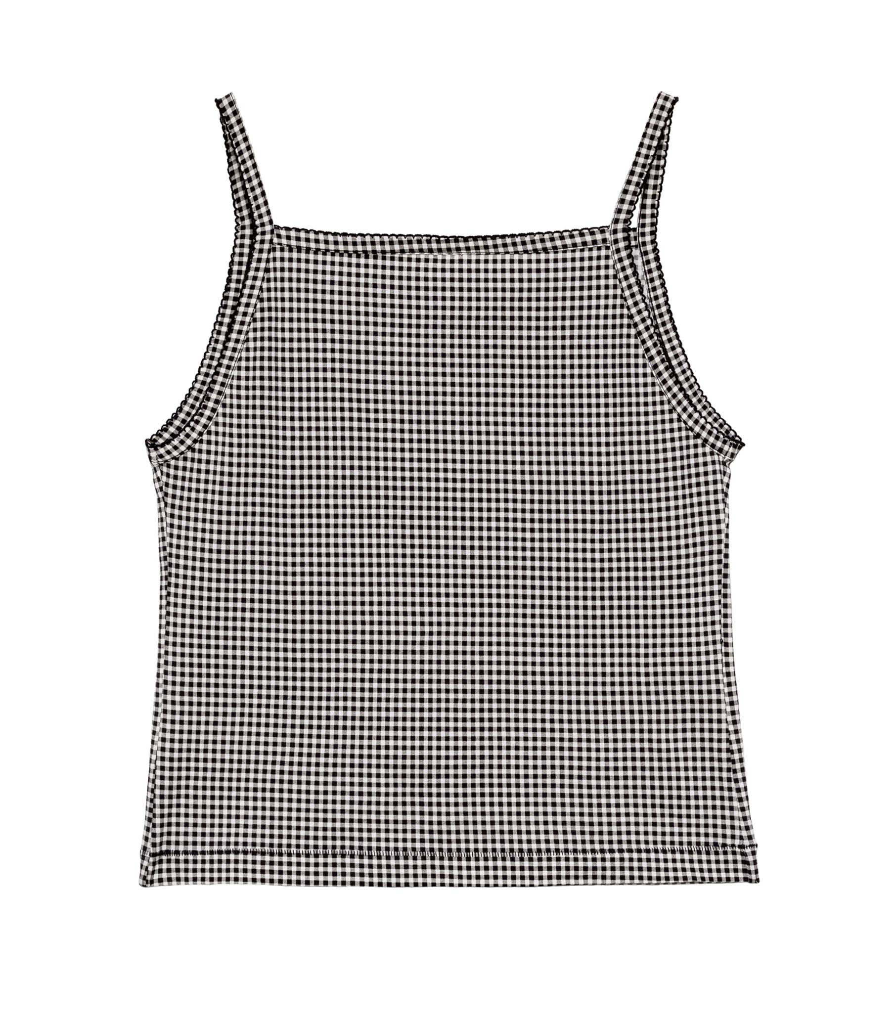 DÔEN Women Angie Tank - Noir La Maddalena Gingham