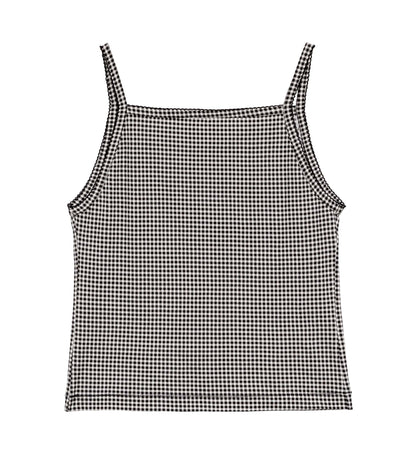 DÔEN Women Angie Tank - Noir La Maddalena Gingham