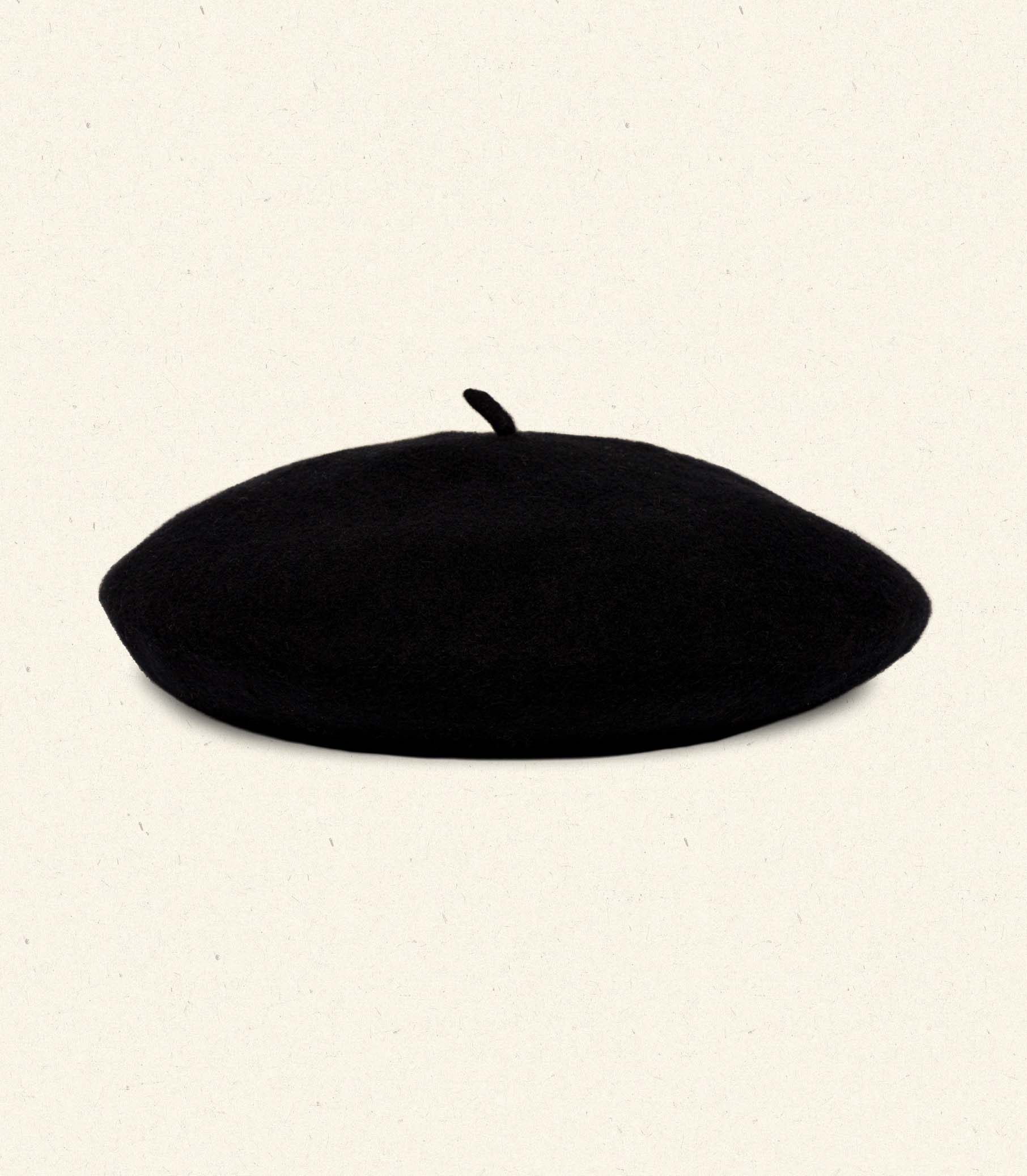 DÔEN Women Georgianna Beret - Black Wool