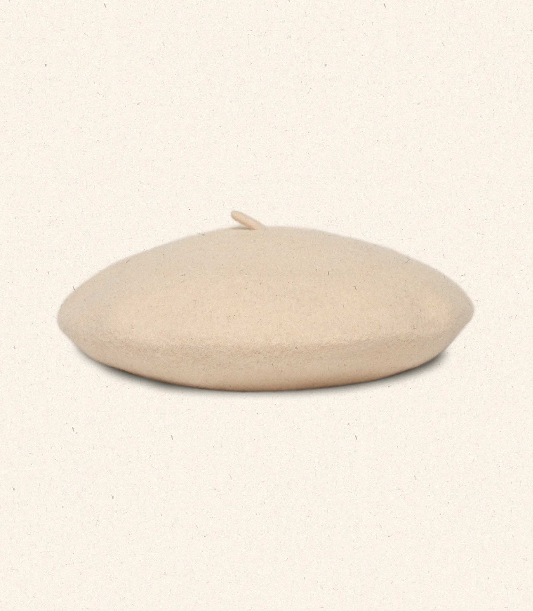 DÔEN Women Georgianna Beret - Cream Wool
