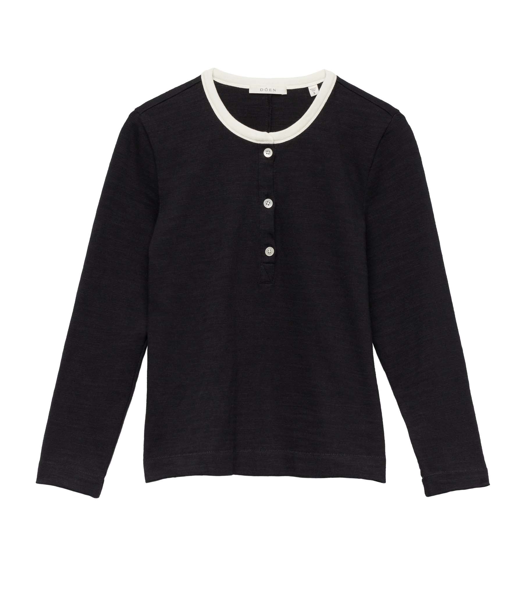 DÔEN Women Clover Tee - Black