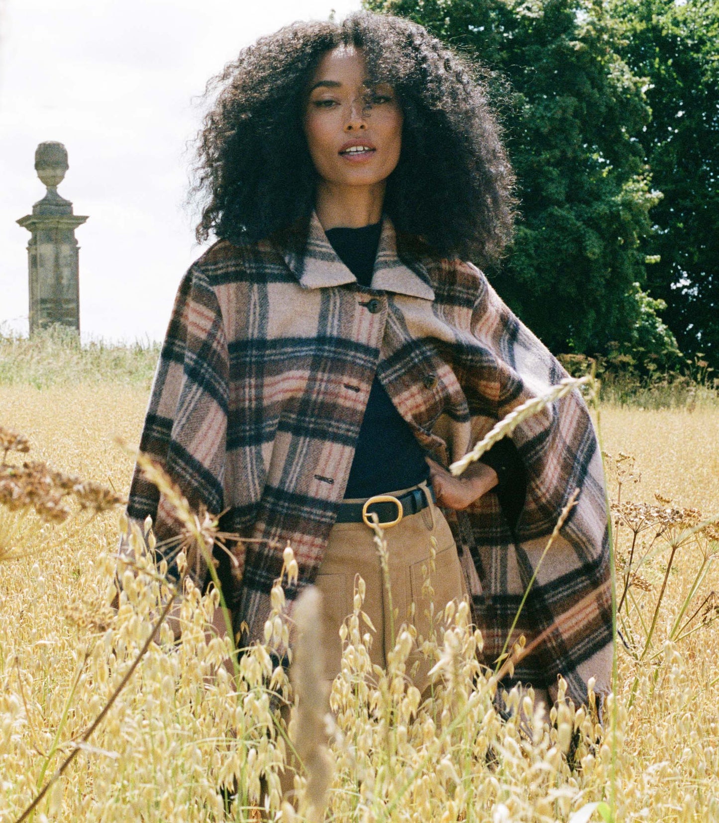 DÔEN Women Kent Cape - Maclaine Plaid