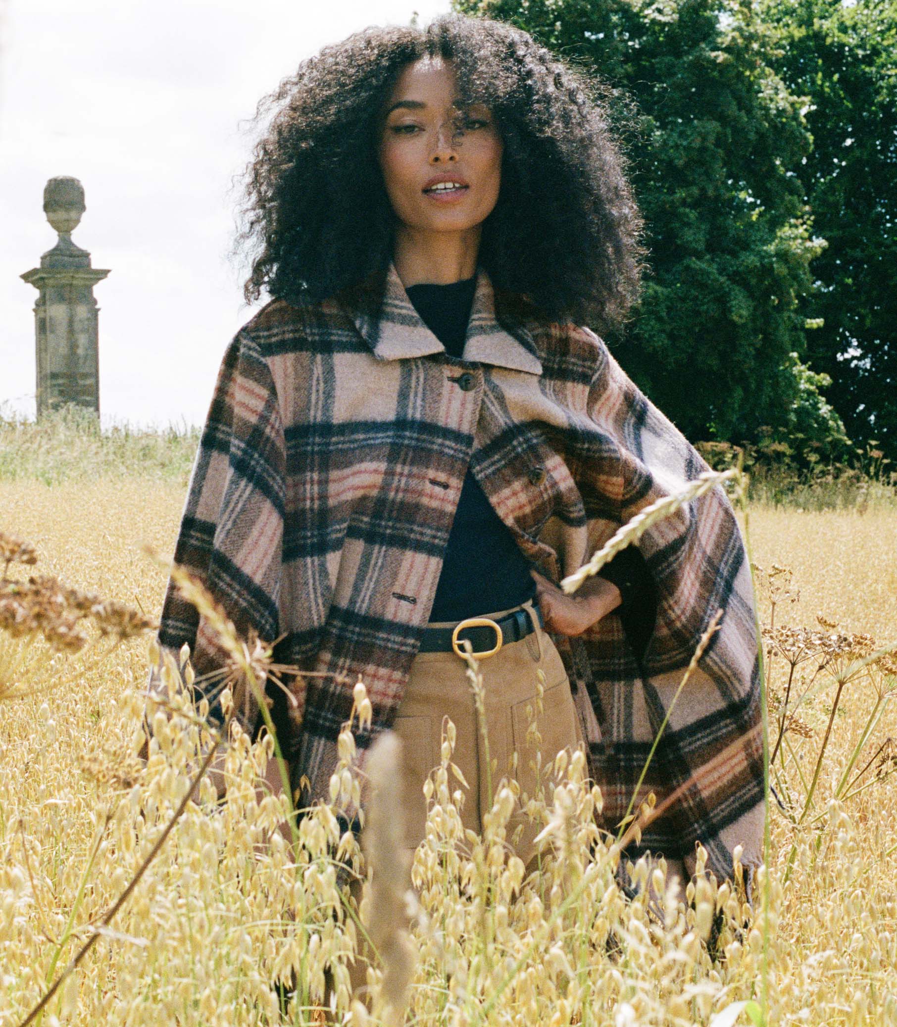 DÔEN Women Kent Cape - Maclaine Plaid