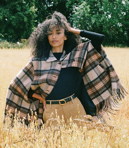 DÔEN Women Kent Cape - Maclaine Plaid