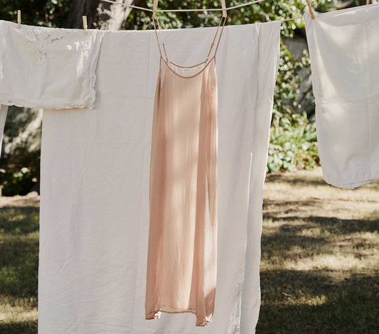 DÔEN Women Long Scoop Neck Slip - Conch