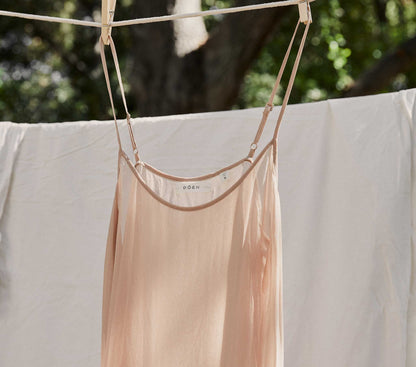 DÔEN Women Long Scoop Neck Slip - Conch