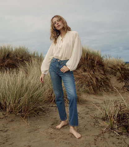 DÔEN Women The Jane Blouse - Salt