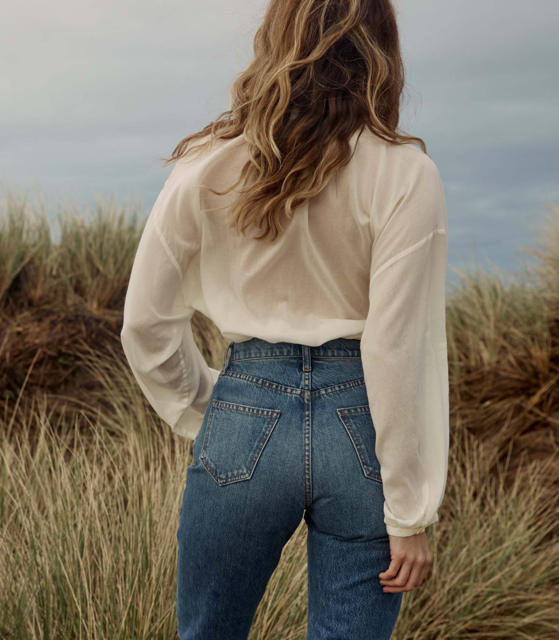 DÔEN Women The Jane Blouse - Salt