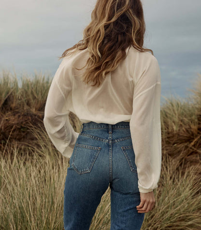 DÔEN Women The Jane Blouse - Salt