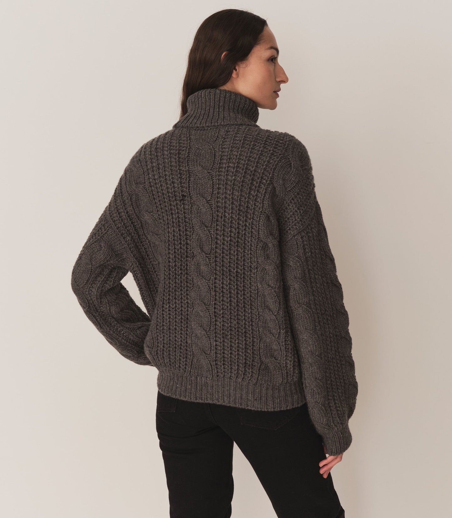 DÔEN Women Leighton Sweater - Dark Grey