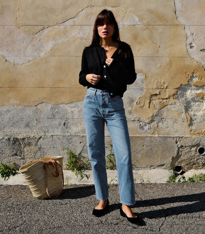 DÔEN Women Diana Crop Jean - Marillet Wash