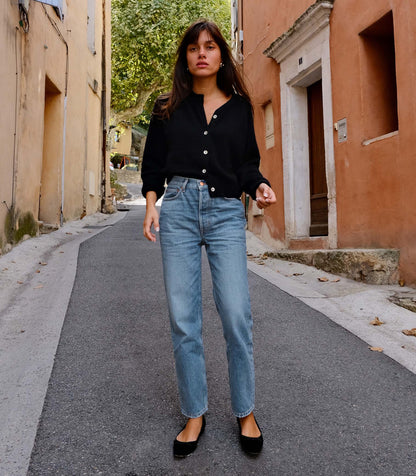 DÔEN Women Diana Crop Jean - Marillet Wash
