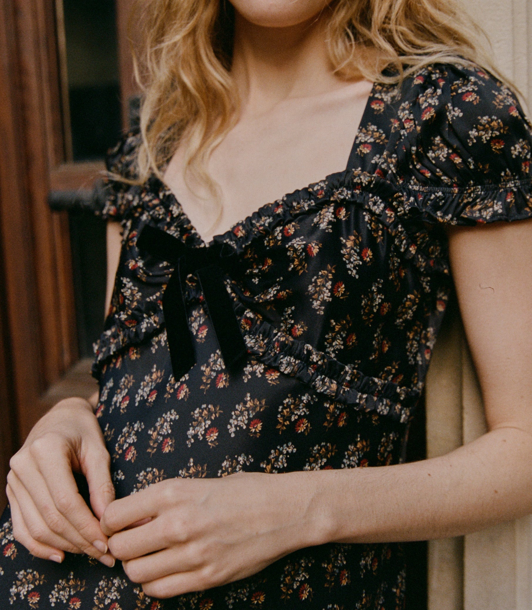 DÔEN Women Marybell Dress - Delphinium Floral