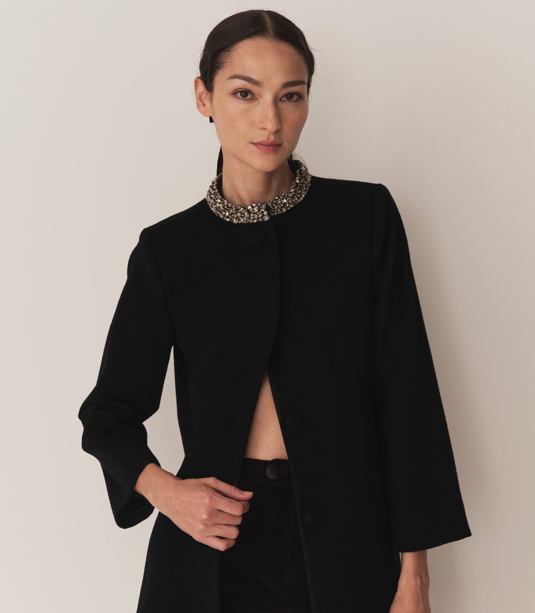 DÔEN Women Annemarie Cashmere Blend Coat - Black