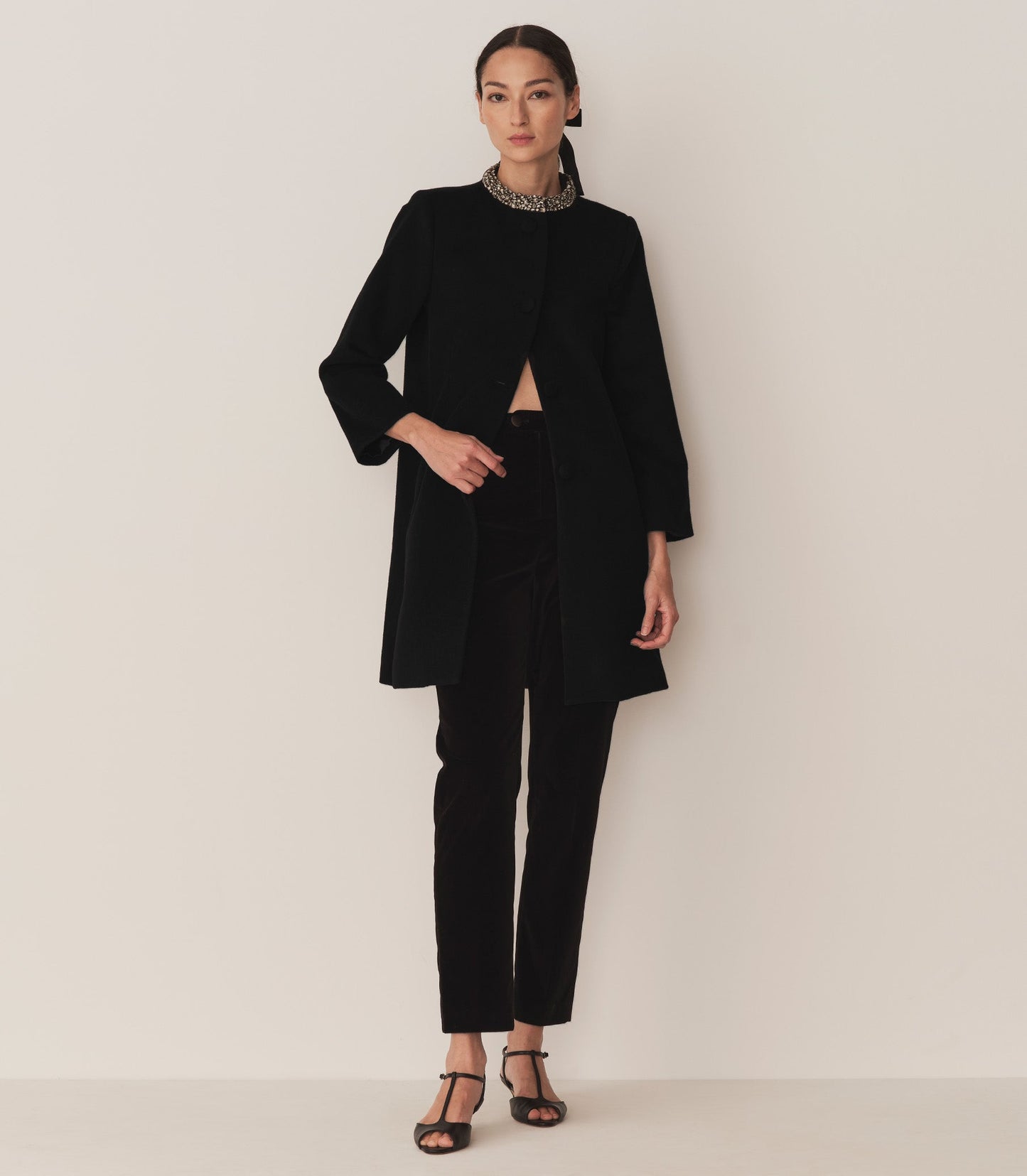 DÔEN Women Annemarie Cashmere Blend Coat - Black