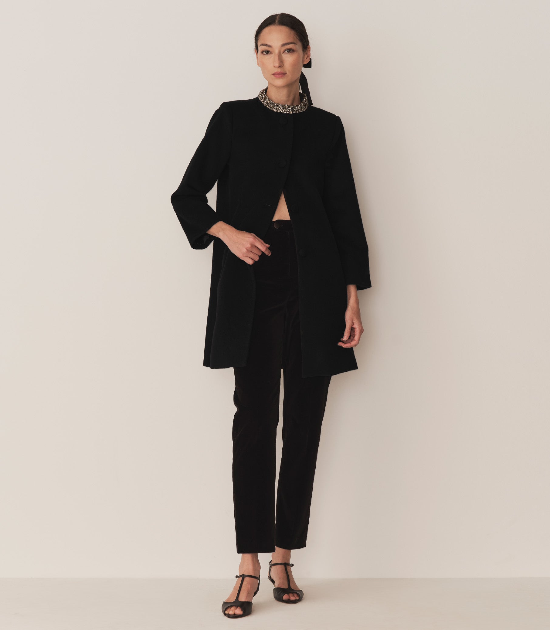 DÔEN Women Annemarie Cashmere Blend Coat - Black