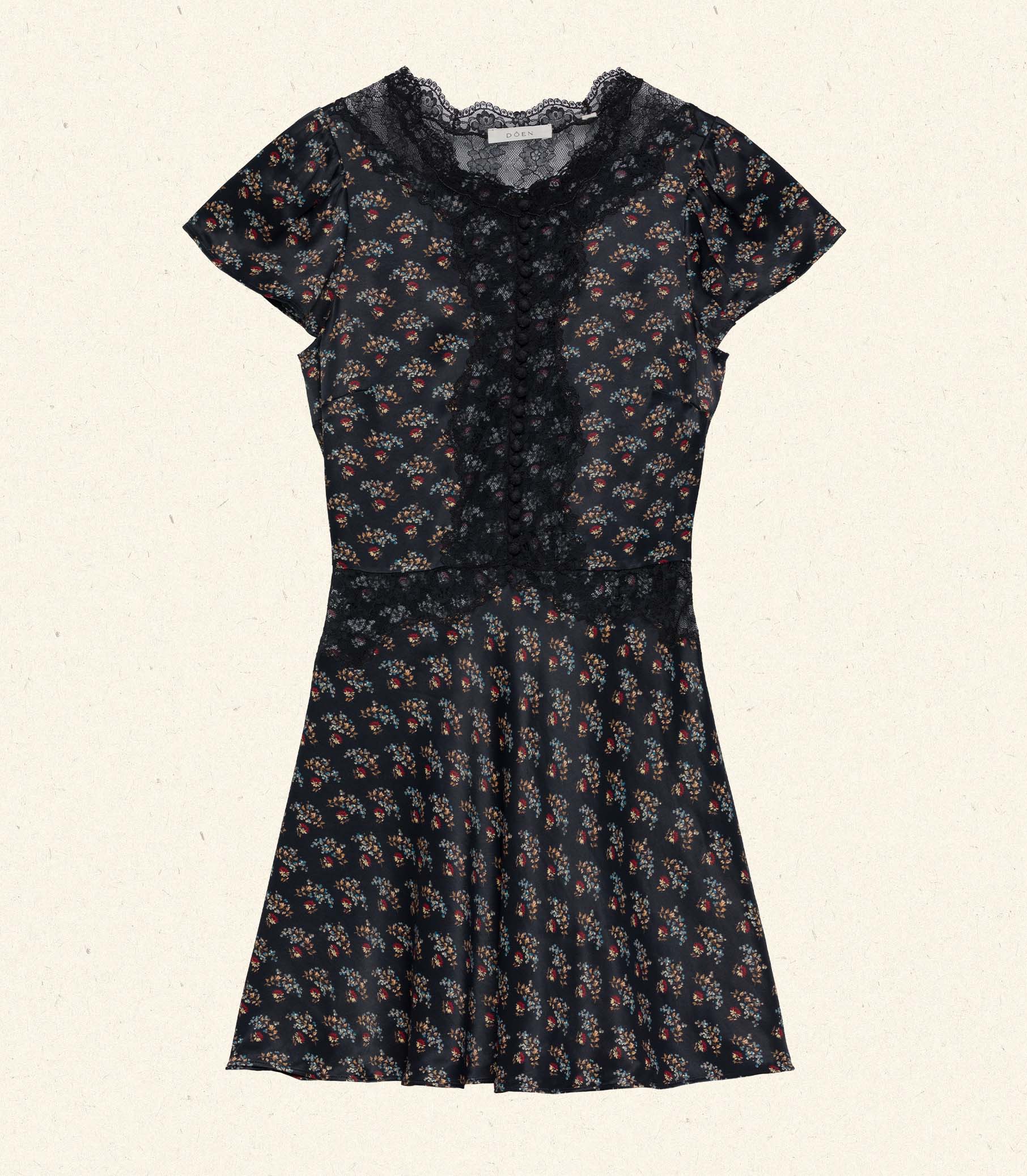 DÔEN Women Ivy Dress - Delphinium Floral