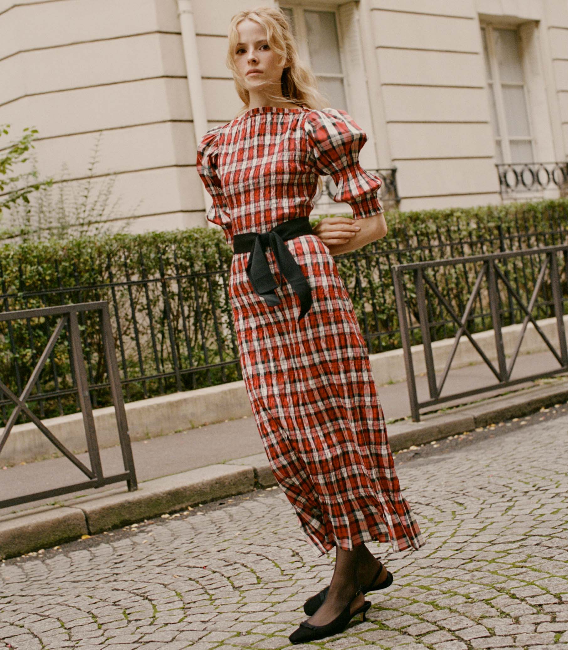 DÔEN Women Raquella Dress - Rouge Adaline Plaid