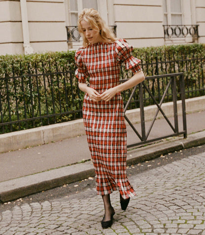DÔEN Women Raquella Dress - Rouge Adaline Plaid